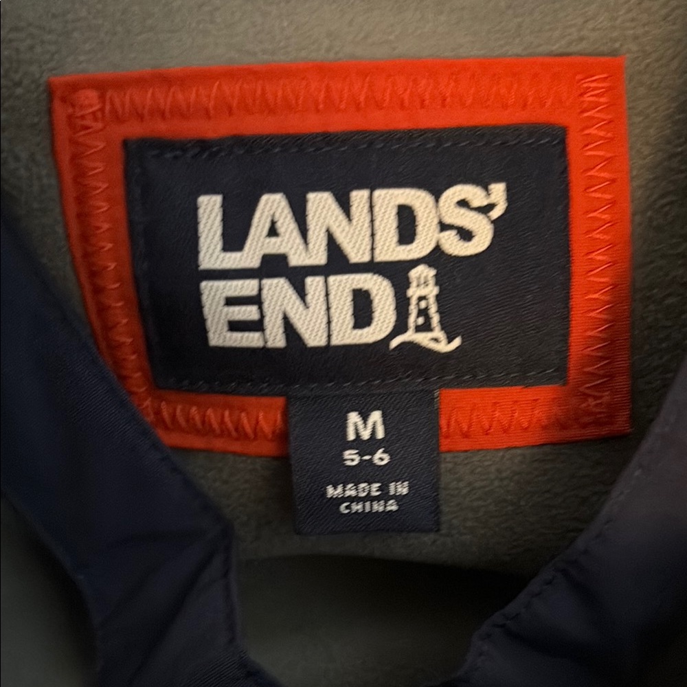 Lands’ End kids snow jacket and bib - Picture 2 of 8